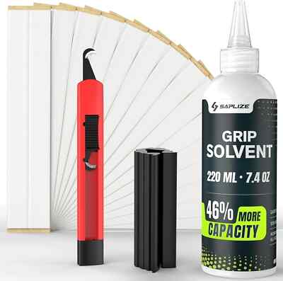 Deluxe Grip Repair Kit for Regripping Golf Club Tapes, Solvent, Hook Blade,Clam