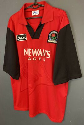 当時物　ビンテージBlackburn Rovers F.C. シャツ UK VINTAGE MEN'S FC BLACKBURN ROVERS 1995/1996 SOCCER FOOTBALL SHIRT