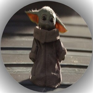 Tortenaufleger Geburtstag Tortenbild Fondant Oblate Star Wars Baby Yoda L23