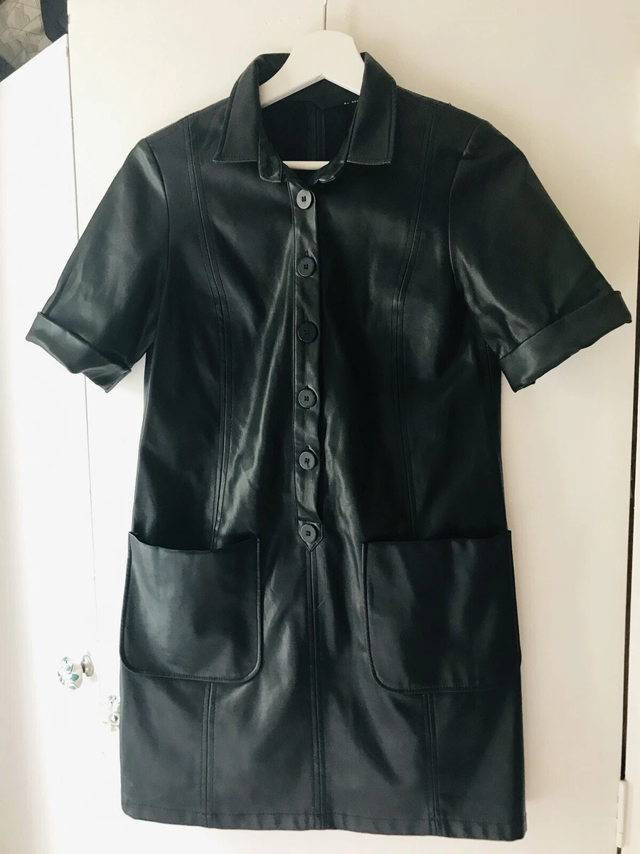 Zara Faux Leather Short Sleeve Dresses for Women for sale | eBay Zara Faux Leather Short Sleeve Dresses for Women for sale | eBay