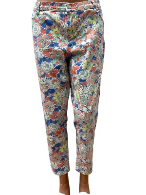 MARINA SPORT Marina Rinaldi Gr. 19 44 / 46 Damen Jeans Hose Mehrfarbig Geblümt