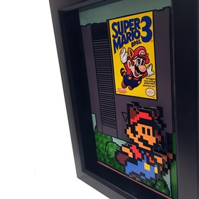 Super Mario Bros 3 Nintendo 3D Pop Art NES Video Game Cartridge Raccoon Classic