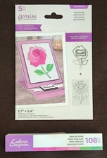 Crafters Companion Gemini -Iris Folding- Die, Template & Paper Set, English Rose