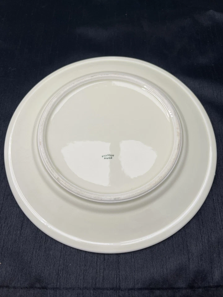 6 Assiettes Plates Pillivuyt France – 24 cm – Porcelaine Blanche – Vintage - Photo 4/4