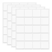 80pcs Double Sided Sticky Tape Dots, Adhesive Two Sided Dots, 30 x 30 x 0.8 mm