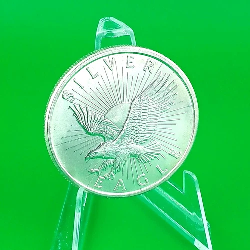 Sunshine Minting 1oz .999 Fine Silver Round SMI Eagle MintMark SI BU Details