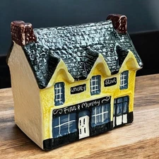 Vtg. John Putnam Heritage House COUNTRY PUB IRELAND Hand Painted Mini Village 
