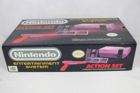 Juego de acci&oacute;n original Nintendo NES caja vac&iacute;a, espuma de poliestireno, manuales y folletos SOLO