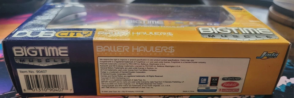 Литые модели самосвалов Jada 1:64 Kenworth T2000 Bigtime Muscle Baller Haulers Dub City 1:64  - Изображение 2 из 4