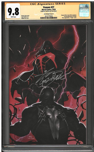CGC SS 9.8 Venom 27  Virgin Variant Signed Inhyuk Lee 1st Codex App