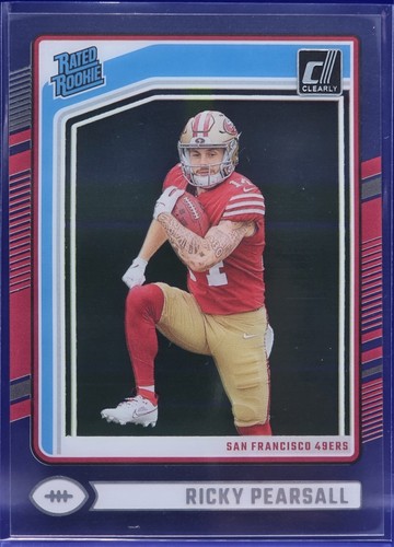 2024 Clearly Donruss NFL RICKY PEARSALL Rated Rookie