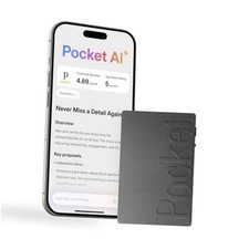 AI Voice Recorder Smart Assistant Auto Transcription, Summaries Space Grey