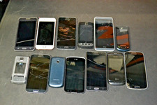 F2-2 USED PART CELL PHONE LOT APPLE IPHONE SAMSUNG LG HTC FREE SHIP NO RETURNS