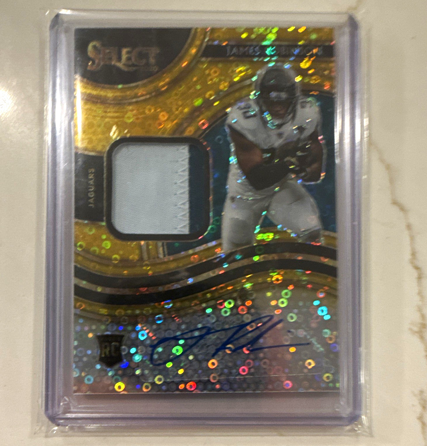 2020 Panini Select James Robinson RSM-JRO Rookie Signature Mem Auto Patch /10