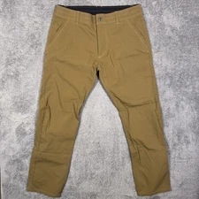 Kuhl Pants Men 35x32 SLAX Enduro Hiking Trail Cargo 5090 Chino Canvas Black