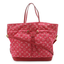 Borsa a mano originale Louis Vuitton Monogram denim Noeful MM M40870 rosa
