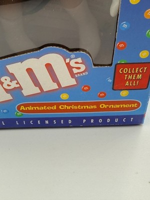 Vintage Green M&M's Animated Christmas Ornament NEW in Box | eBay