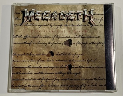 Megadeth Forclosure Of A Dream UK CD Single Nine Inch Nails Remix