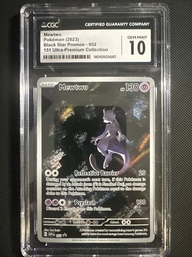 CGC 10 GEM MINT Mewtwo 052 Black Star Promos Ultra-Premium Collection