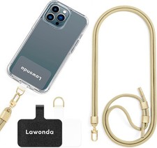 Universal Crossbody Cell Phone Strap Anti-Theft Adjustable Neck Apricot Tint