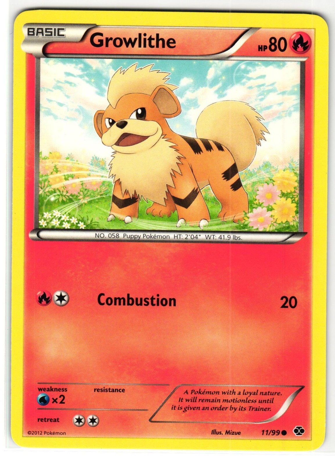 GROWLITHE 11/99 NEXT DESTINIES ENGLISH POKEMON TCG