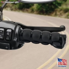 Motorcycle Hand Grips 1 Inch Handlebar Throttle Aluminum For Harley Dyna Yamaha