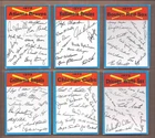 1973 Topps COMPLETE BLUE TEAM CHECKLIST 24-CARD SET