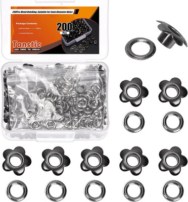 200Pcs 3/16 Inch Grommet Eyelets Metal Eyelets Flower Eyelet Grommets for Shoes 