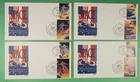 DR WHO 1992 (4) FDC JOINT ISSUE RUSSIA SPACE ARTMASTER CACHET R26487