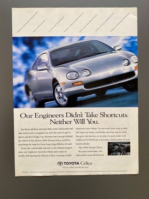 Toyota Celica Sport Coupe Oldtimer 1994 Vintage Ad Werbung Reklame