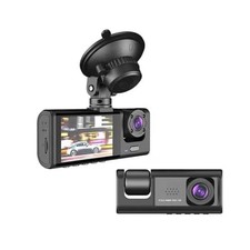 4K Dual Dash Cam Front  Rear with Night Vision, GPS, 128GB Storage Capacity