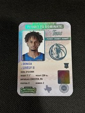 2023-24 Panini Contenders Dereck Lively II Permit to Dominate Rookie RC