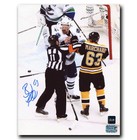 Brad Marchand Boston Bruins Autographed Fight 8x10 Photo