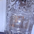 Jim Beam Distillery Clear Embossed Glass Bottle/Decanter w/ Black Screw Cap — photo 8
