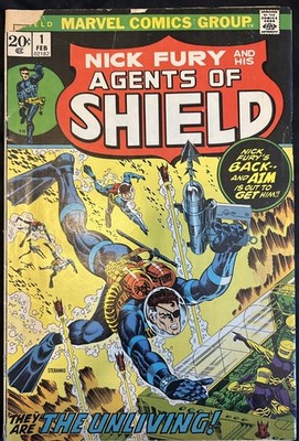 NICK FURY AND HIS AGENTS OF SHIELD 1 BRONZE AGE MARVEL COMICS 1973