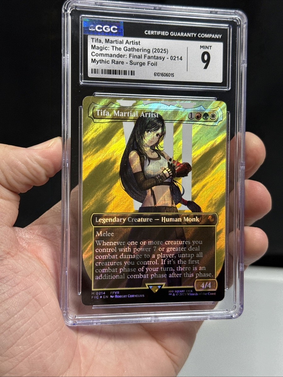 Tifa, Martial Artist (Borderless) (Surge Foil) Commander: Final
