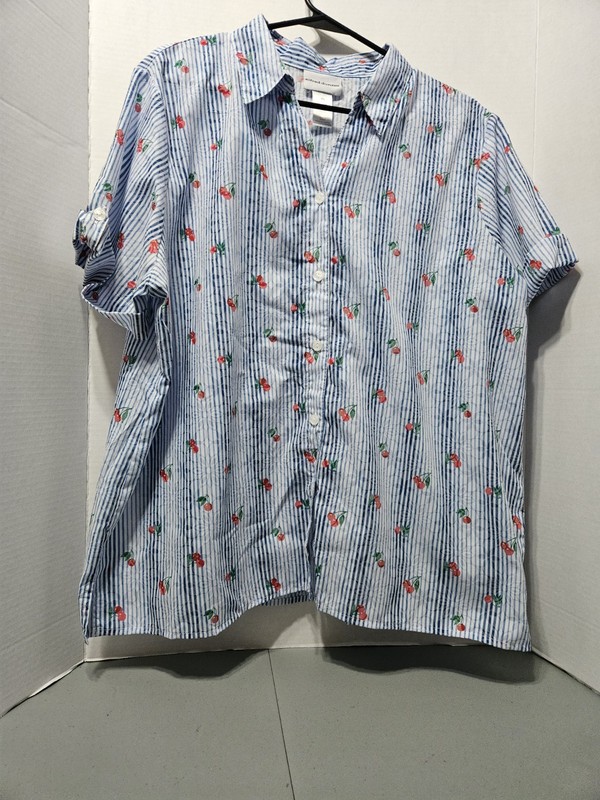 Alfred Dunner Woman Size XL Multicolored Cherry