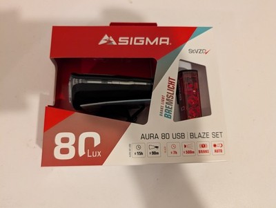 SIGMA SPORT AURA 80 USB / BLAZE LED Fahrradbeleuchtung Set (17860)