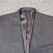 Jos. A. Bank Jacket Sport Coat Blazer 48L Gray Plaid Signature Wool FLAW
