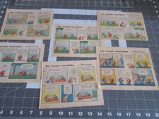 Lot of 6 The Small Society by Brickman Clipped Strips from Sunday comics 1981