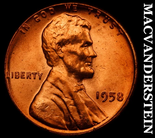 1958 Lincoln Wheat Cent-Choice Gem BU Red Lustrous No Reserve #i2972