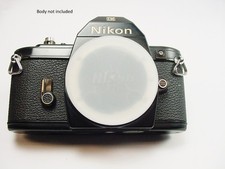 Vintage Nikon Camera Body Cap  Clear  Push-on  w/ Logo  OEM  9.95 PP  2