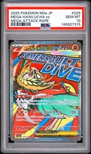 2025 POKEMON JAPANESE M2A-MEGA DREAM EX MEGA ATTACK RARE MEGA HAWLUCHA EX PSA 10