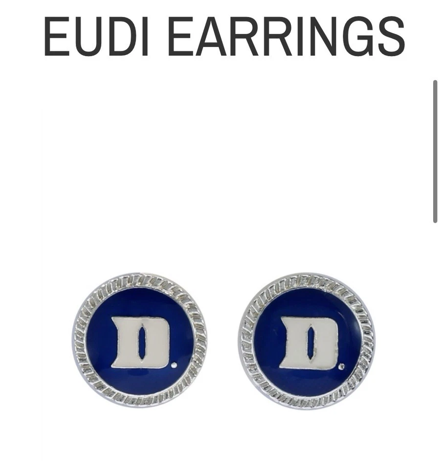 Brazalete Duke University Blue Devils tono plata, NCAA con pendientes gratis Foto 2 de 2