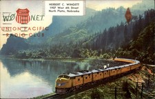 Union Pacific Radio Club Streamliner Train c1930s-40s Vintage Postcard