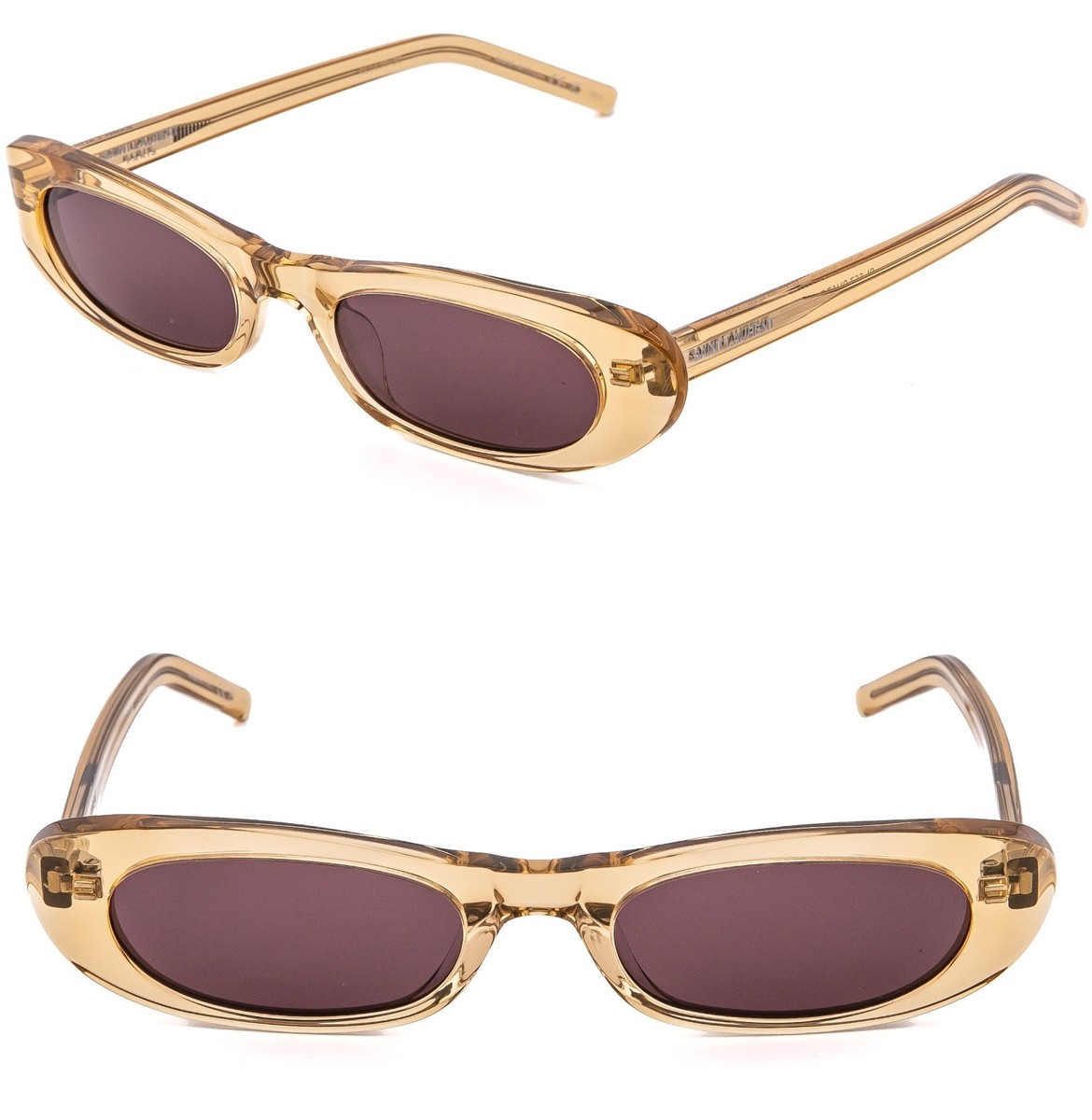 SAINT LAURENT SHADE SL 557 SL557 Yellow Violet Narrow Slim Oval SAINT LAURENT SHADE SL 557 SL557 Yellow Violet Narrow Slim Oval