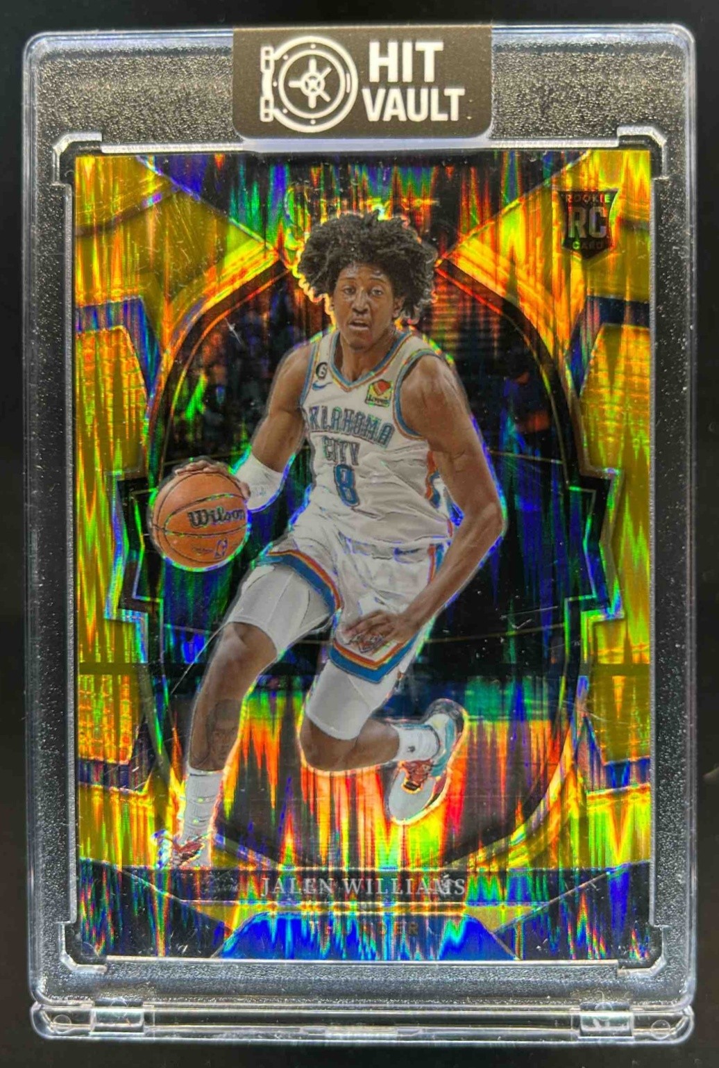 2022-23 Select Jalen Williams RC Gold Flash Prizms Concourse #/10 Thunder