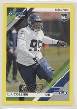 2019 Panini Donruss Rookies Press Proof Yellow LJ Collier #263 0an6