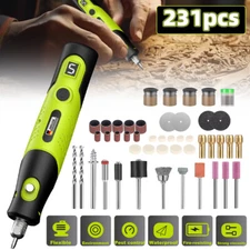 5-Speed Rechargeable Cordless Rotary Tool Kit 231pc Accessories Mini Rotary Tool
