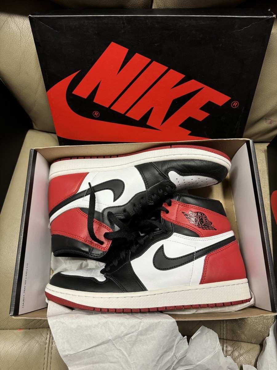 Air Jordan 1 Retro High OG Black Toe Size 9W 2016 Excellent Condition W OG BOX Review & On-Feet: Air Jordan 1 Retro High OG  main image 3